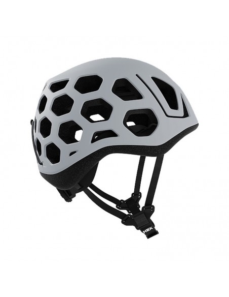 pack casco hex (white) + disipador ferratum - singing rock / fixe