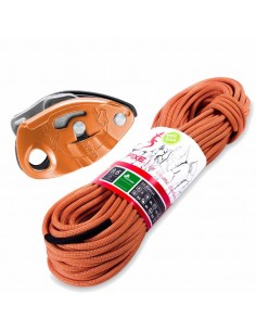 pack siurana 9,6mm 80 m endurance + grigri - fixe/petzl 2