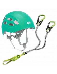 pack casco borea turquesa + disipador cable comfort - petzl / edelrid 2