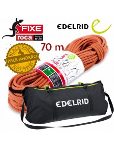 pack siurana 70 m + bolsa liner - roca/edelrid