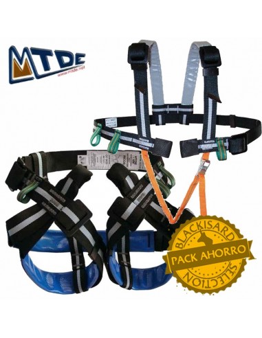 pack arneses espeleo mtde: garma + picos