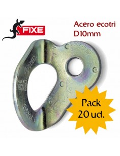pack 20 plaquetas acero ecotri d10mm - fixe
