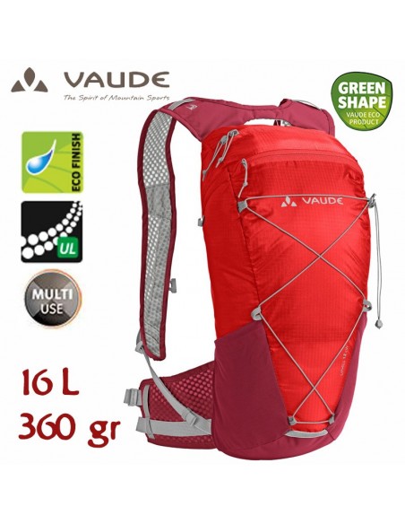 uphill 16 lw (mars red) - mochila ligera 16l - vaude