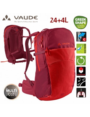 wizard 24+4 (mars red) - mochila de trekking - vaude
