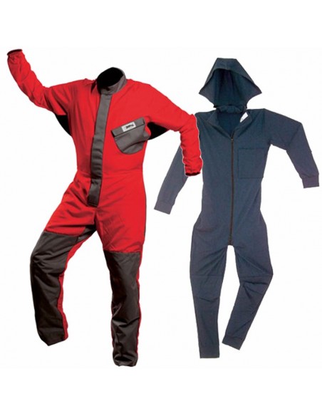 pack cueto (rojo-gris) + butron - pack monos exterior e interior para espeleología - rodcle/mtde