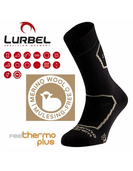 malvina - calcetines térmicos con lana merino - lurbel