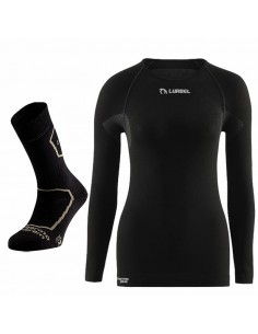 pack calcetines malvina + camiseta alaska women - pack ropa térmica mujer - lurbel 2