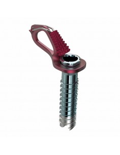aero lite 10 cm (red) - tornillo de hielo ultraligero con manivela - blue ice 2