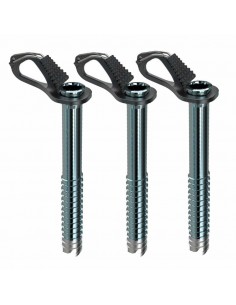 pack 3 aero lite 19 cm - tornillos de hielo - blue ice 2