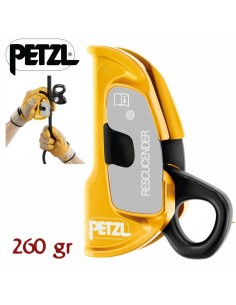 rescucender - bloqueador para descenso por cuerda - petzl