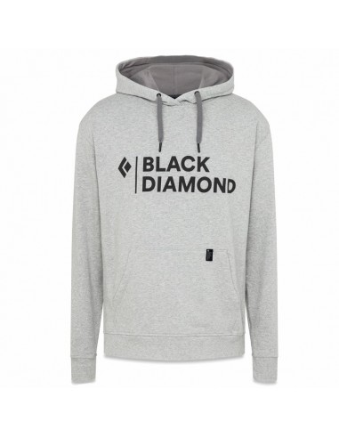 m stacked logo hoody (nickel heather) - sudadera - black diamond