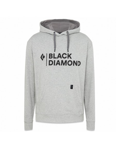 m stacked logo hoody (nickel heather) - sudadera - black diamond
