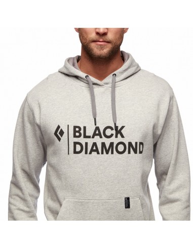 m stacked logo hoody (nickel heather) - sudadera - black diamond