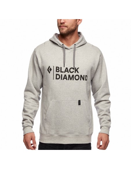 m stacked logo hoody (nickel heather) - sudadera - black diamond