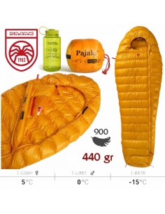 radical 1z regular ultralight (gold) - saco de dormir de pluma - pajak