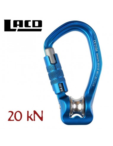 biner trilock pulley - mosquetón con polea - lacd