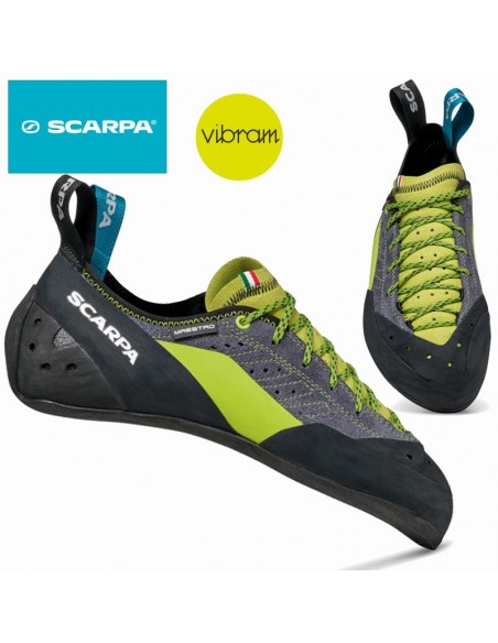 maestro eco - pie de gato agresivo con cordones para hombre - scarpa