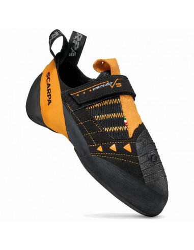 instinct vs (black) - pie de gato agresivo con velcro para hombre - scarpa