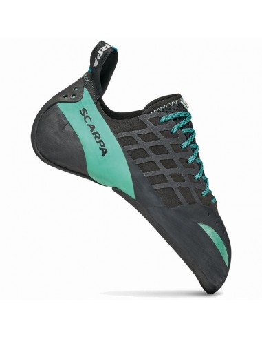 instinct w (black-aqua) - pie de gato agresivo con cordones para mujer - scarpa