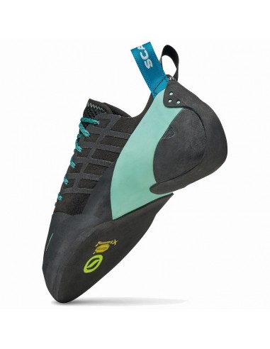 instinct w (black-aqua) - pie de gato agresivo con cordones para mujer - scarpa
