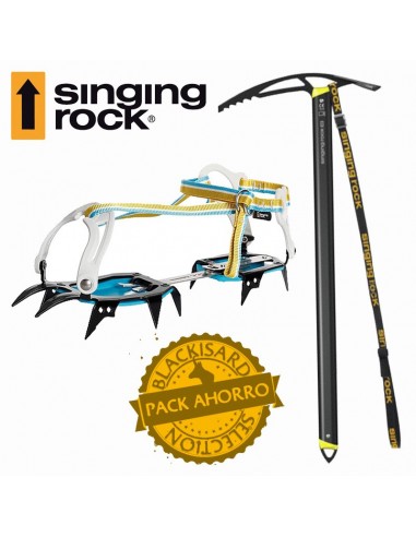 pack fakir + merlin - crampones y piolet - singing rock