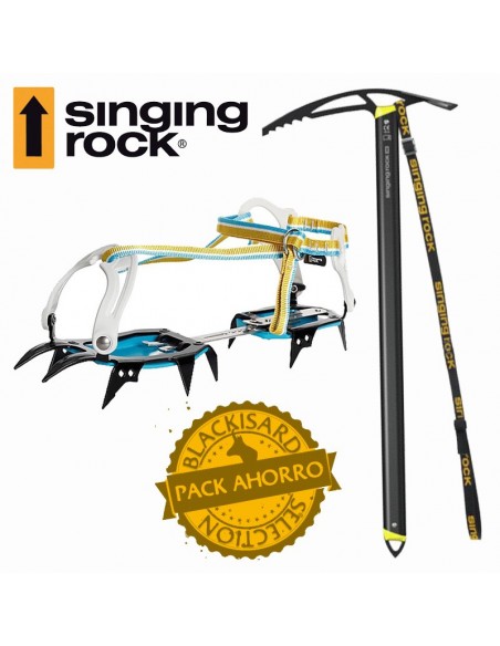 pack fakir + merlin - crampones y piolet - singing rock