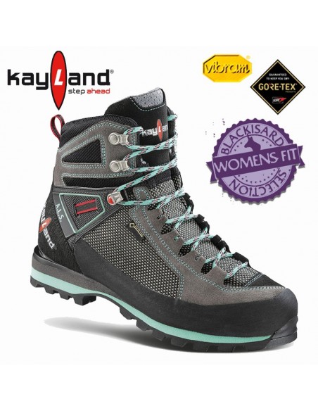cross mountain w gtx (grey green) - botas de alpinismo - kayland