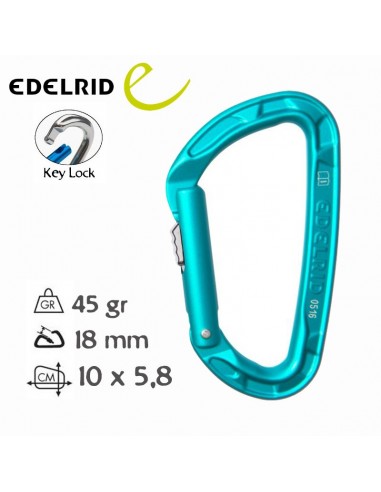 Pure Slider (Icemint) - Mosquetón cierre slider - Edelrid