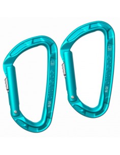 pack 2 pure slider (icemint) - mosquetón cierre slider - edelrid 2