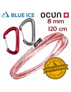 cinta extensible mission-hawk 120 cm - blue ice / ocun