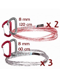 pack 5 cintas extensibles mission-hawk (3 x 60cm + 2 x 120cm) - blue ice / ocun 2