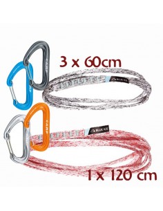 pack 3 cintas extensibles 60cm + 1 cinta extensible 120 cm - blue ice / camp 2