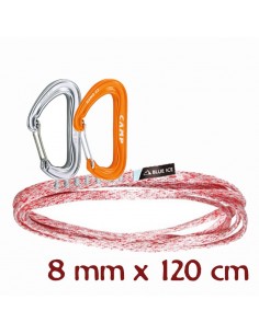 cinta extensible 120cm con mosquetones nano - blue Ice / camp 2