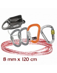 pack reunión 120 cm con reverso - petzl/edelrid/blue ice 2