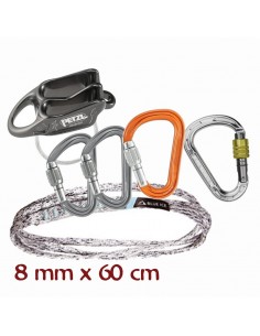pack reunión 60 cm con reverso - petzl/edelrid/blue ice 2