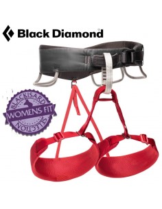 momentum woman (wild roser) - arnés escalada mujer - black diamond