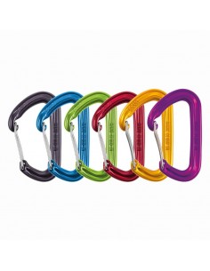 hawk wire 6 pack - pack mosquetones pequeños y ligeros con gatillo de alambre - ocun 2