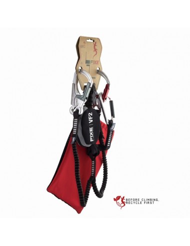 ferratum vf2 con cabo de descanso - disipador via ferrata - fixe