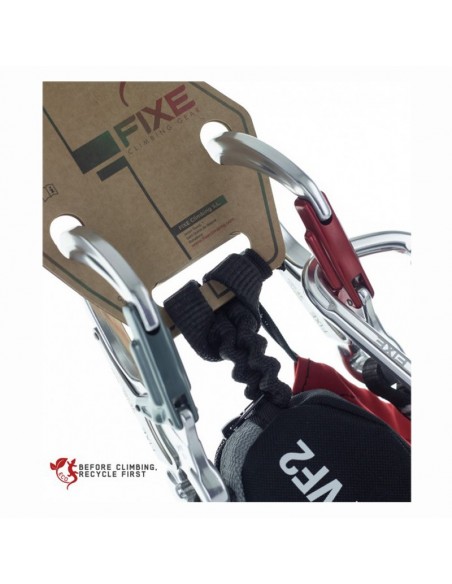 ferratum vf2 con cabo de descanso - disipador via ferrata - fixe