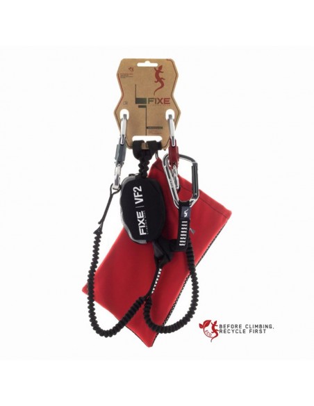 ferratum vf2 con cabo de descanso - disipador via ferrata - fixe