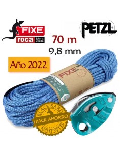 cuerda sport 70 m de roca + grigri de petzl
