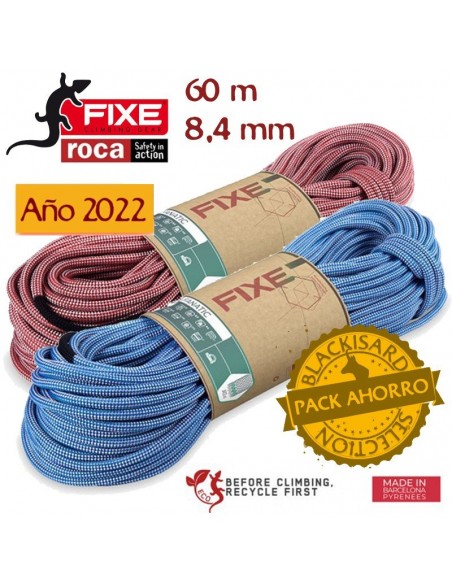 pack cuerdas fanatic 8,4 mm nature (60m) - roca