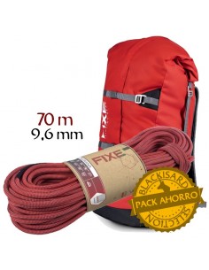 Pack cuerda Siurana 70m con mochila Fita de Fixe 2