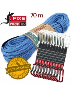 Pack cuerda Sport nature 70m con 10 cintas Montgrony Express wide de 18cm de fixe