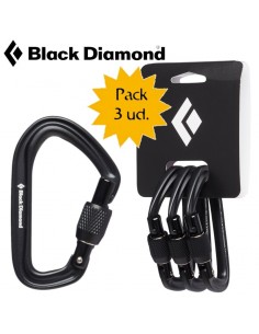 Pack tres hotforge screwgate black de Black Diamond
