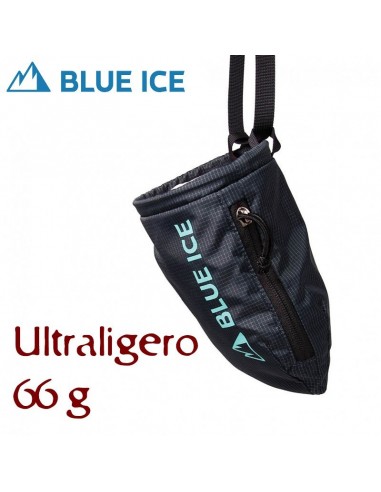 sender chalk bag (black) - magnesera ultraligera - blue ice