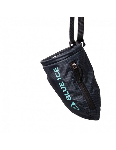 sender chalk bag (black) - magnesera ultraligera - blue ice