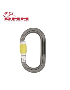 Mosquetón aluminio simétrico roscado