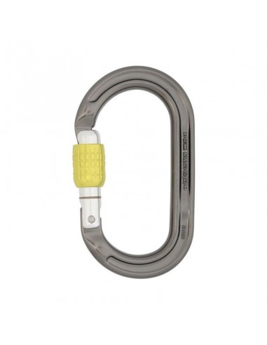 Mosquetón aluminio simétrico roscado