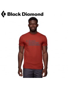 camiseta stacked logo tee - black diamond